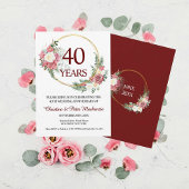 40. Hochzeit Ruby Roses Einladung