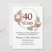 40. Hochzeit Ruby Roses Save The Date (Vorderseite)