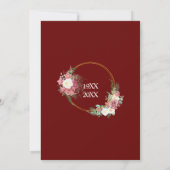 40. Hochzeit Ruby Roses Save The Date (Rückseite)