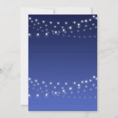 40. Hochzeitsfeier - Saitenlicht Einladung (Rückseite)