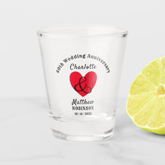 40. Hochzeitspende Personalisiert Schnapsglas