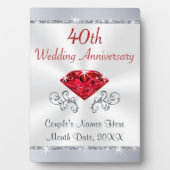 40. Hochzeitspenden für Freunde, Familie Fotoplatte (Vorderseite)