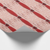 40. Hochzeitsszenario Geschenkpapier (Ecke)