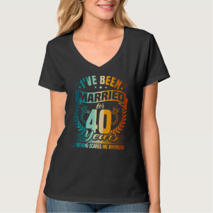 40. Hochzeitstag, 40 Jahre Verheiratet, Husban T-Shirt