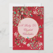 40. Hochzeitstag Blumenrot A Ruby Do Einladung (Vorderseite)