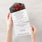 40. Hochzeitstag Einladung Ruby (Abreißen)