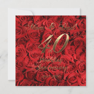 40. Hochzeitstag Eltern 2020 Rote Rosen Save The Date