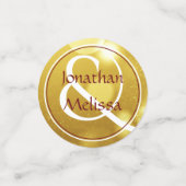 40. Hochzeitstag Foto Ruby Gold Custom Konfetti (Klein Vorderseite)