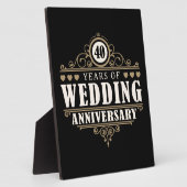 40. Hochzeitstag Fotoplatte (Seite)