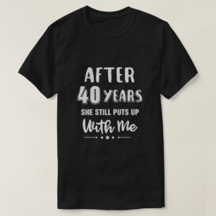 40. Hochzeitstag Funny Husband Geschenk T-Shirt
