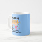 40. Hochzeitstag-Geschenk für ihn Kaffeetasse (Vorderseite Links)