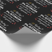 40. Hochzeitstag I - Ruby Funny Couple Geschenkpapier (Ecke)
