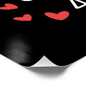 40. Hochzeitstag I - Ruby Funny Couple Poster (Ecke)