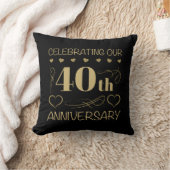 40. Hochzeitstag Kissen (Decke)