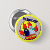 40. Hochzeitstag-Knopf Button (Vorne & Hinten)