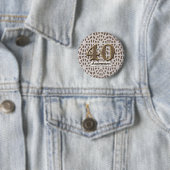 40. Hochzeitstag-Knopf Button (Beispiel)