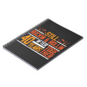 40. Hochzeitstag Rocking Ehefrau Husband Notizblock (Linke Seite)