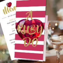 40. Hochzeitstag - Ruby Do Celebration