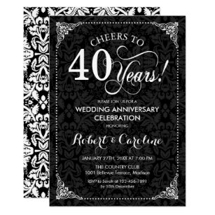 40 Hochzeitstag Einladungen Zazzle De