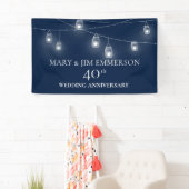 40. Hochzeitstag - String Lights - Banner (Insitu)