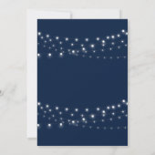 40. Hochzeitstag - String Lights Einladung (Rückseite)