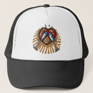 40. Hochzeitstag t Truckerkappe