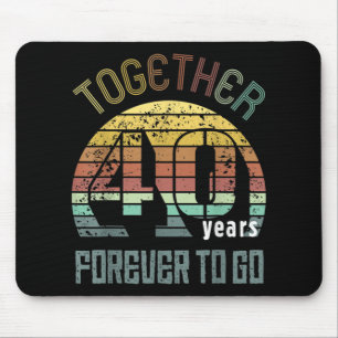 40. Hochzeitstagsgeschenke für Paare Mousepad
