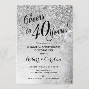 40. Hochzeitstil Einladung