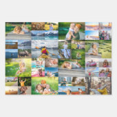 40 Image Photo Collage Geschenkpapier Set (Vorderseite)