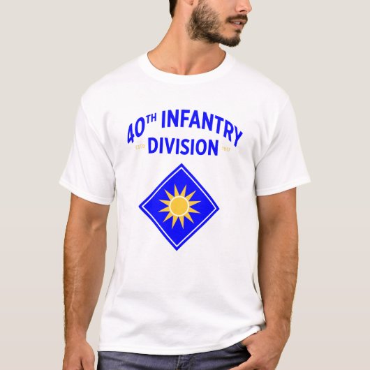 40. Infanterie-Abteilung Militär der Vereinten Sta T-Shirt (Vorderseite)