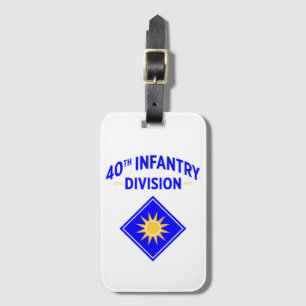 40. Infanterie-Division United Staaten Military Gepäckanhänger