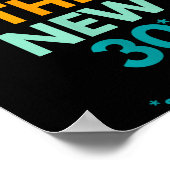 40 Is The New 30 Said Ever, Funny 40th Birthday  Poster (Ecke)