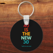 40 Is The New 30 Said Ever, Funny 40th Birthday Schlüsselanhänger (Vorderseite)