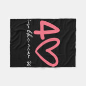 40 Is The New 30 Woman 40th Birthday Forty Celebra Fleecedecke (Vorderseite (Horizontal))