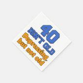40 ist bedrückend nicht alt 40. Party Napkins Serviette (Ecke)