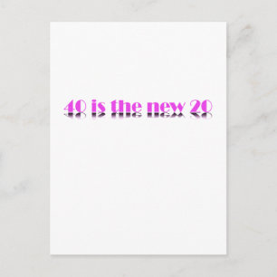 40 ist das neue 20-jährige Design Postkarte