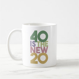 40 ist der "New 20 - 40 th Birthday Essential" Kaffeetasse