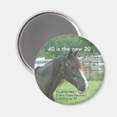 40 ist die neuen 20 magnet (Vorderseite/Rückseite)