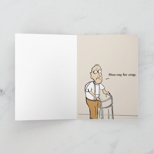 40 ist die neuen 30, Hoostrahl für Karte (Innenseite)