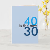 40 ist die neuen 30, Hoostrahl für Karte (Gelbe Blume)