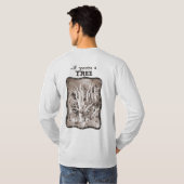 40 ist nicht alte. .if, die Sie ein BAUM sind T-Shirt (Schwarz voll)