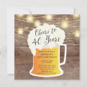 40 Jahre 40. Geburtstagsfeier Einladung (Vorderseite)