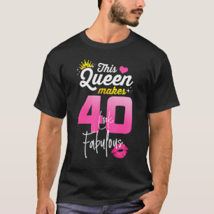 40 Jahre alt 40 & fabulous seit 1982 40. Geburtsta T-Shirt