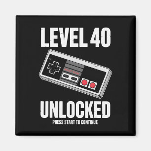 40 Jahre alt 40 Geburtstag Geschenk Stufe 40 unver Magnet