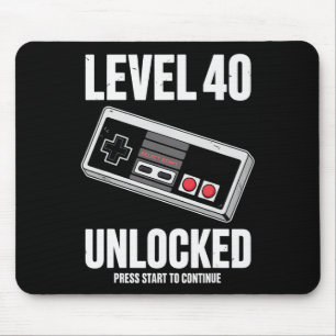 40 Jahre alt 40 Geburtstag Geschenk Stufe 40 unver Mousepad