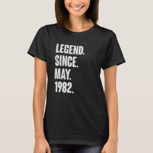 40 Jahre alt 40. Geburtstag seit Mai 1982 T-Shirt