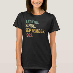 40 Jahre alt 40. Geburtstag seit September T-Shirt
