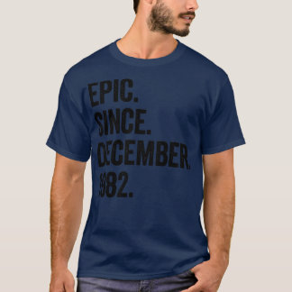 40 Jahre alt Dezember 1982 40. Geburtstag T-Shirt