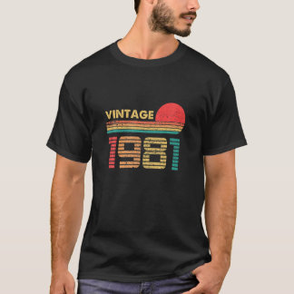 40 Jahre alt Geburtstag Vintager Klassiker Geboren T-Shirt