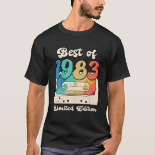40 Jahre alt Geschenke am besten von 1983 Kassette T-Shirt